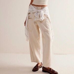 Free People Barrel Cargo Jeans